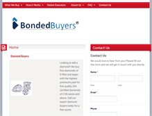 Tablet Screenshot of bondedbuyers.com